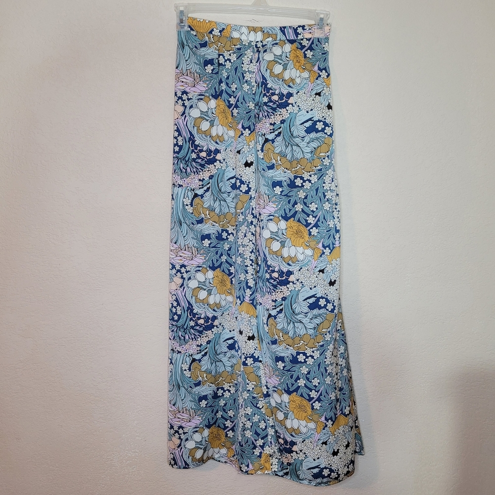 Retro Boho River Island Wide Leg Palazzo Pants 8